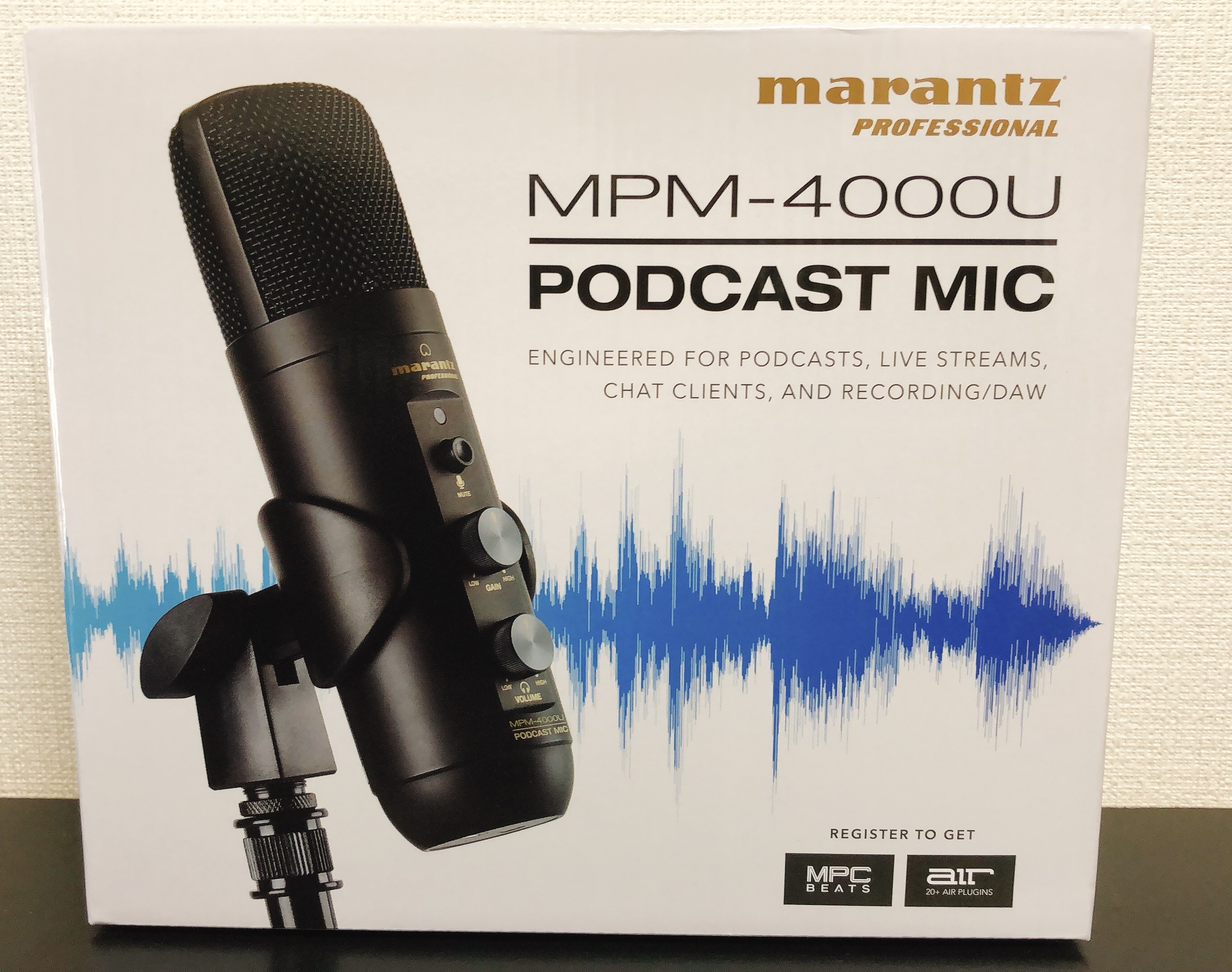 MPM-4000U｜外箱｜【レビュー】MPM-4000U Marantz Professional USBコンデンサーマイク